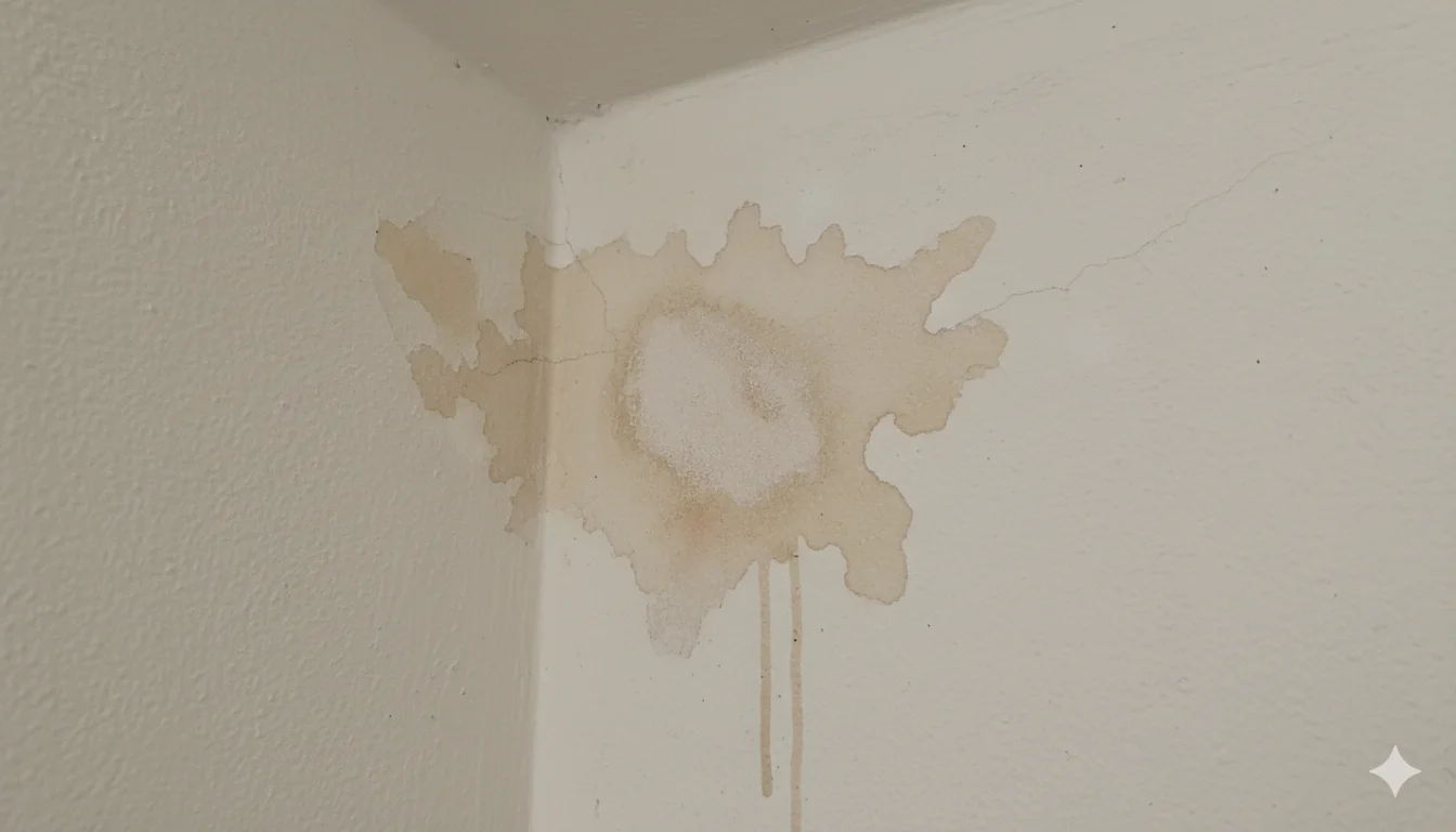 Robinet avec perte de pression causée par une fuite