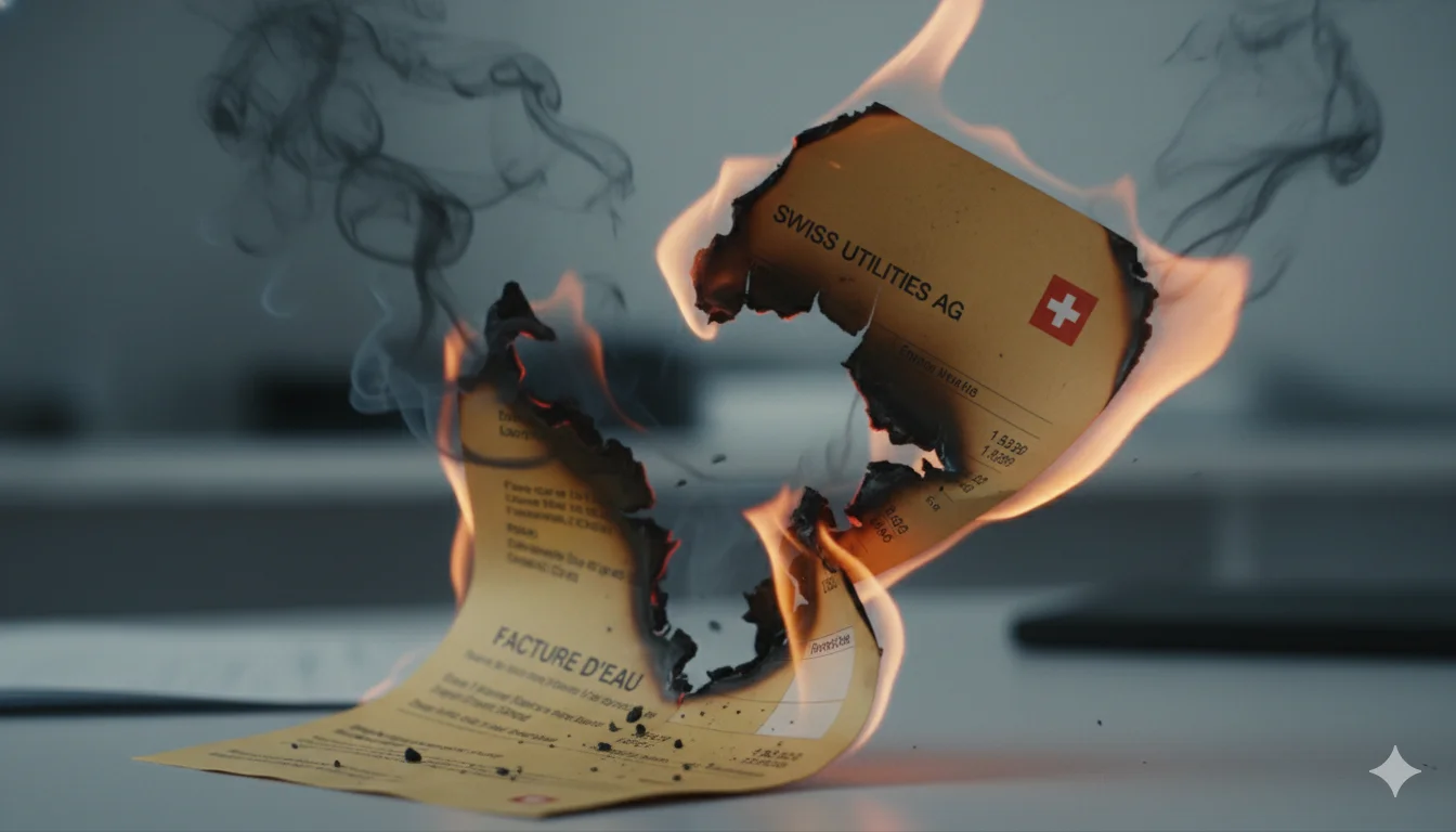 Tache d'humidité au plafond causée par une fuite d'eau